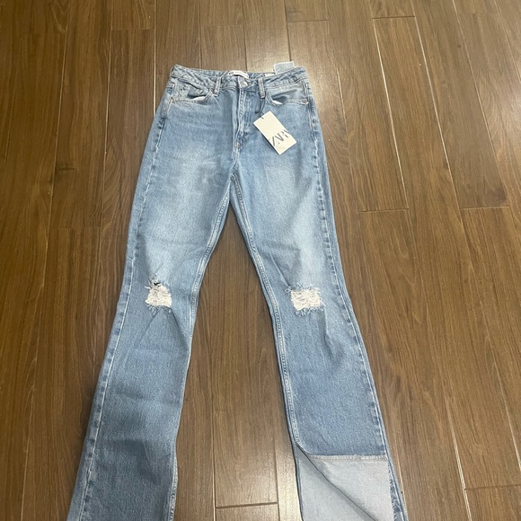 Zara high rise stretch ripped Jeans - Picture 10 of 15